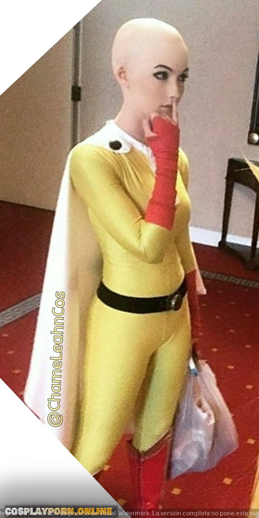 Chameleahn cosplay bathroom