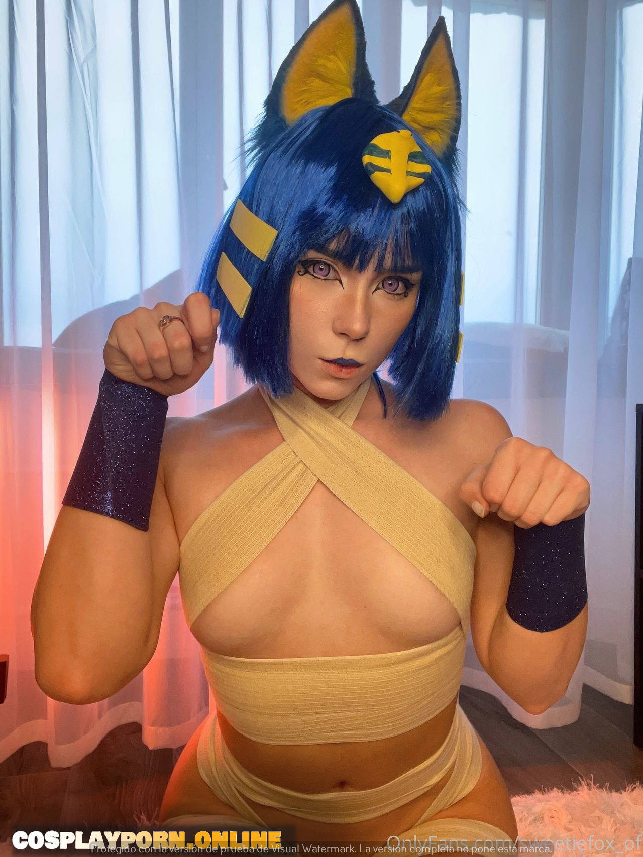 SweetieFox-AnkhaCosplay bathroom